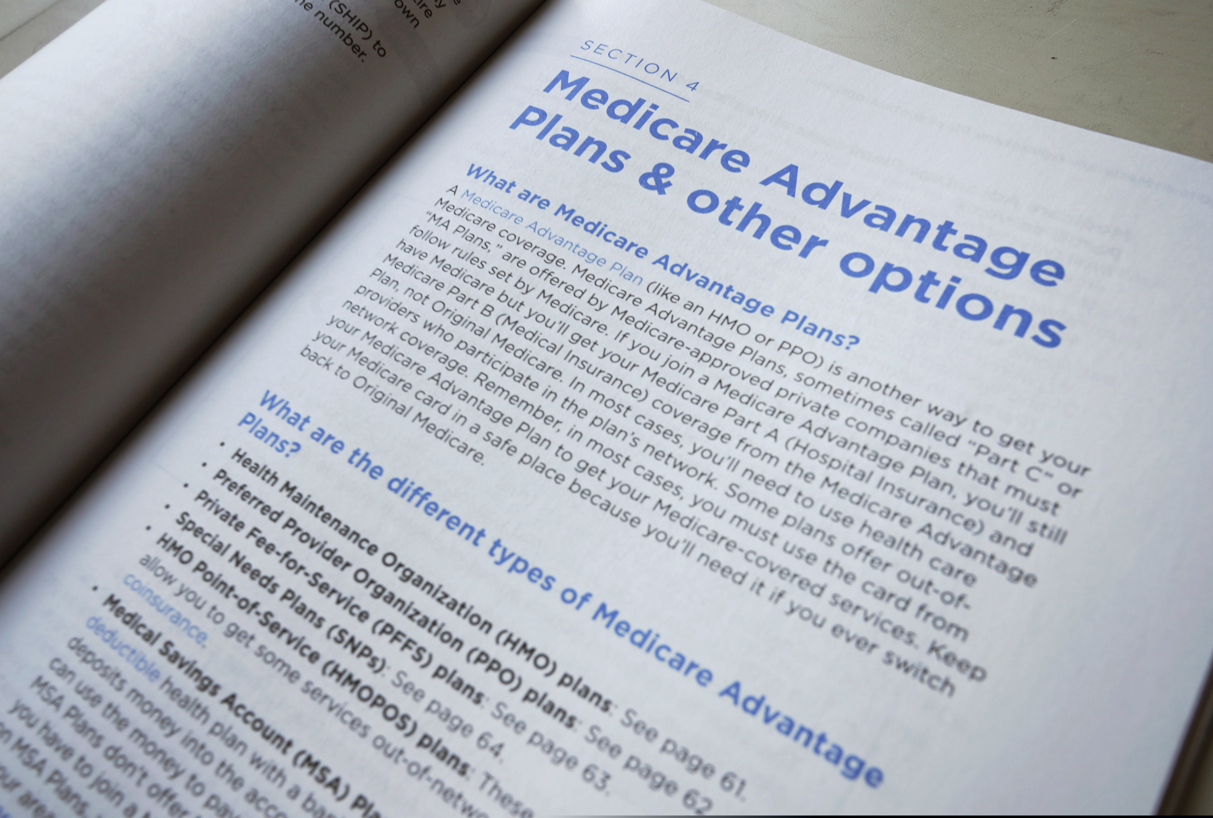 A page from the 2019 U.S. Medicare Handbook.