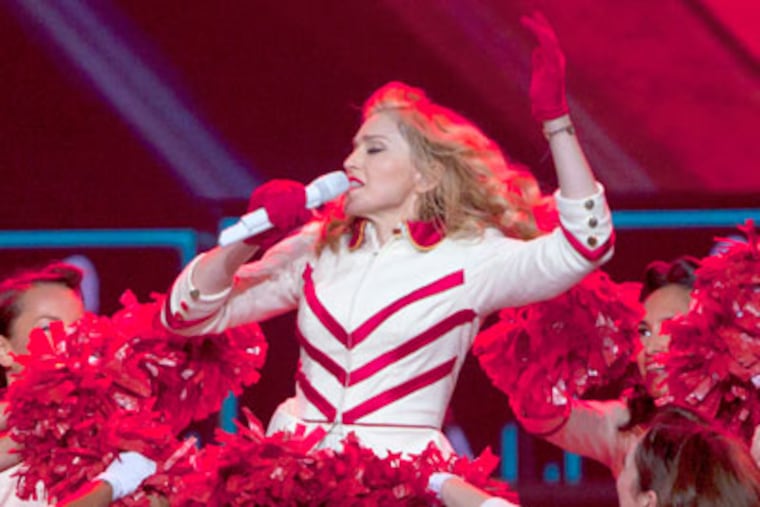 Madonna kicks off her US tour with an opening performance at the Wells Fargo Center in Philadelphia Tuesday night, August 28th. ( ED HILLE / Staff Photographer )