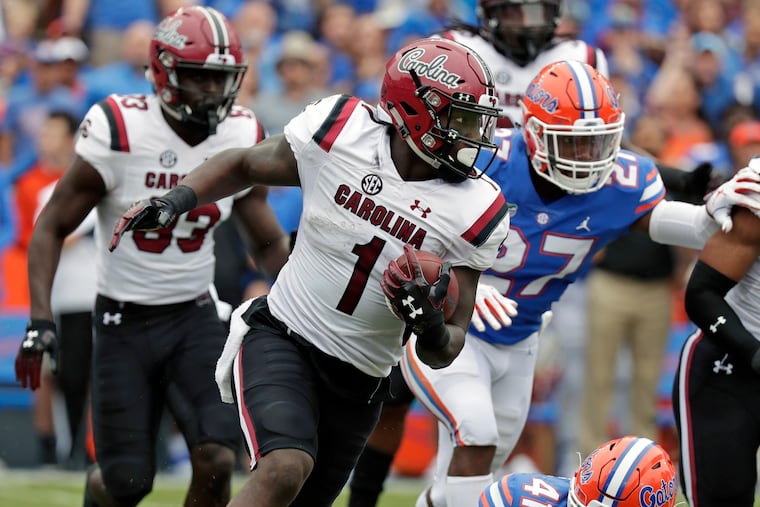 Deebo Samuel (1) projects as a first- or second-round pick in next week's draft.