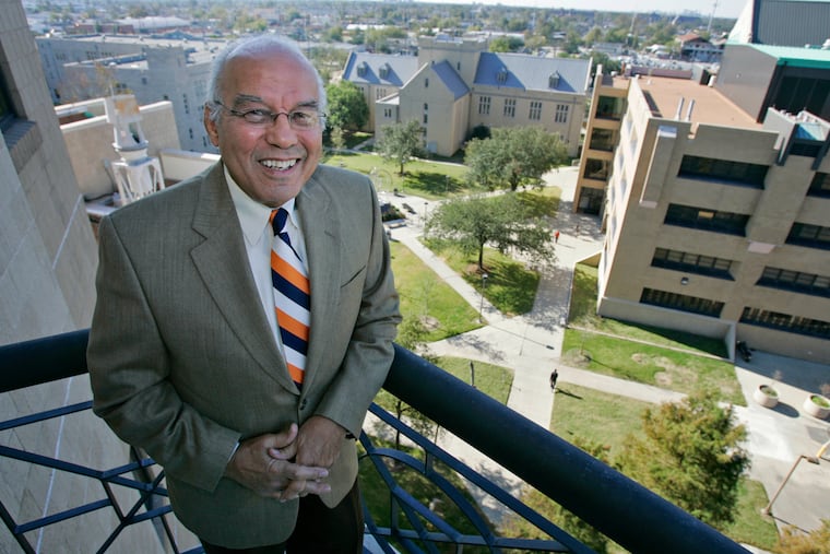 Norman Francis at Xavier University in 2008. He led the university for nearly 50 years.
