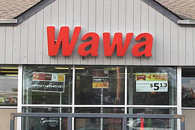 Barbara Zimath was on her way to work at this Wawa when she was savagely attacked and robbed Wednesday morning at a bus stop. (Steven M. Falk/Staff)