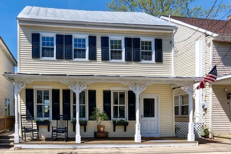 The house is located in the Village of Vincentown, which is part of Southampton Township in Burlington County.