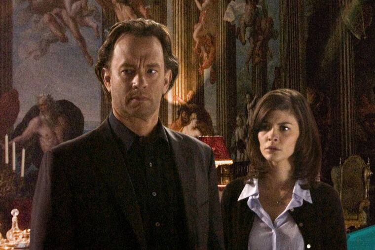 Tom Hanks as symbologist Robert Langdon and Audrey Tautou as Sophie Neveu, a police cryptographer, in 2006’s “The Da Vinci Code.”