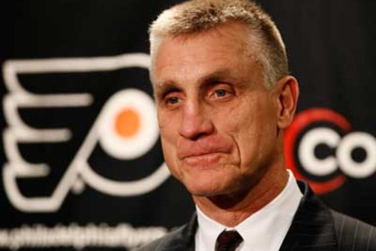 Flyers general manager Paul Holmgren should be right at the top of the list for GM of the Year. (AP Photo/Matt Slocum)
