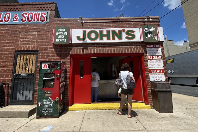 John's Water Ice at Seventh and Christian Streets in Philadelphia in 2021.