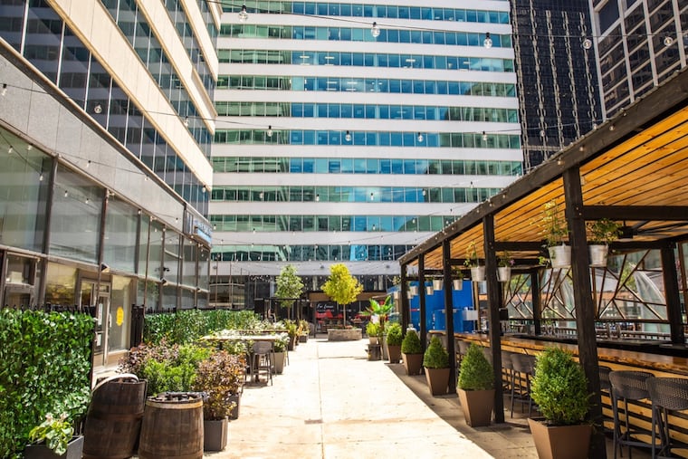 Uptown Beer Garden is set up at 1500 JFK Blvd.