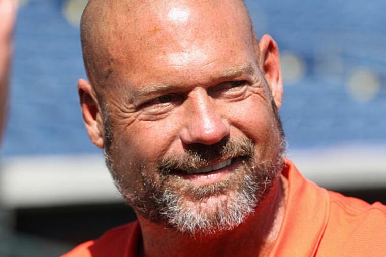 Former catcher Darren Daulton visits Bright House Field in Clearwater. (David Swanson/Staff Photographer)