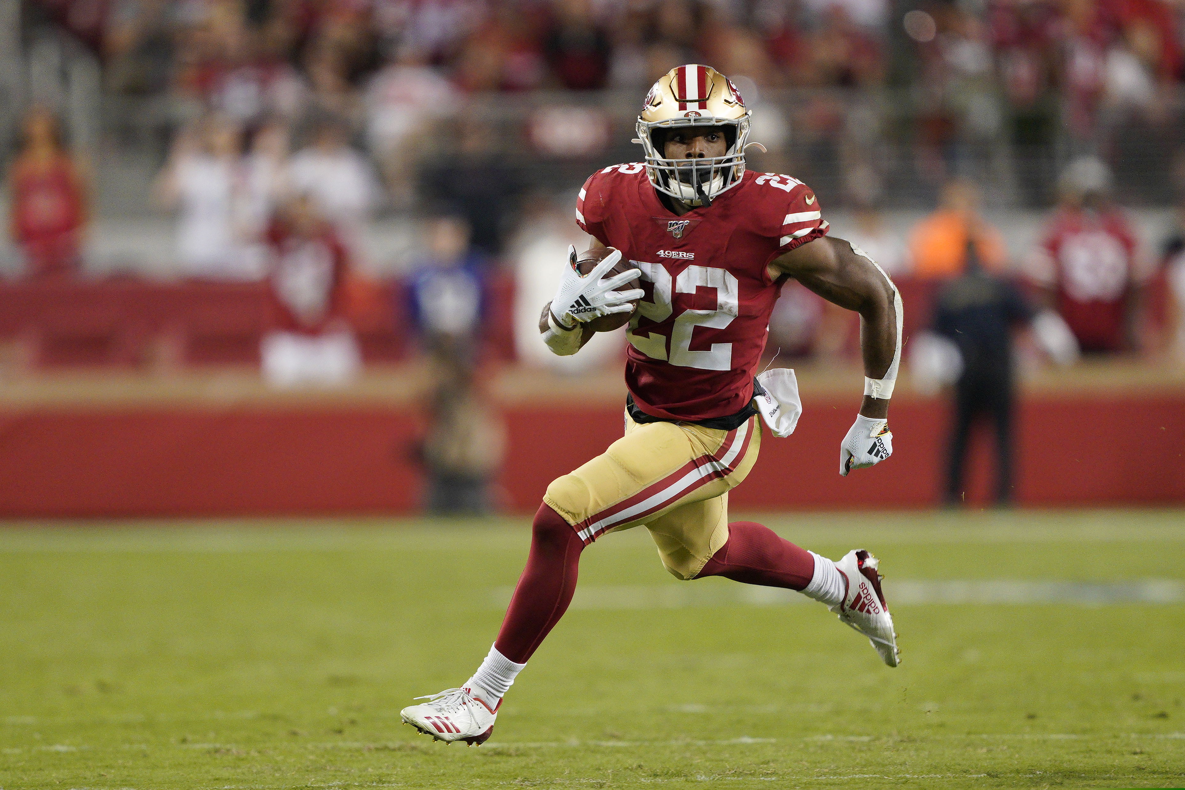 San Francisco 49ers running back Matt Breida, a restricted free agent, certainly would address the Eagles’ need for speed.