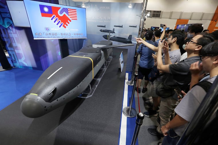 A low-cost autonomous cruise missile Barracuda 500, jointly manufactured by U.S Anduril and Taiwan''s National Chung-Shan Institute of Science and Technology.
