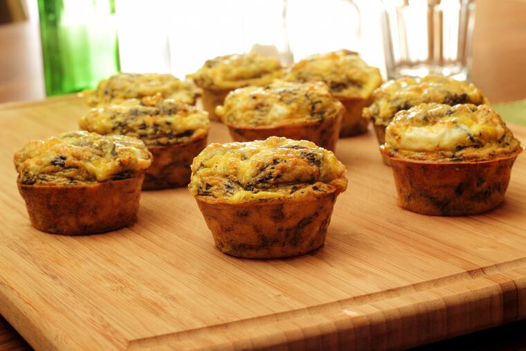 Mini frittatas can be made on a Sunday night and enjoyed all week.