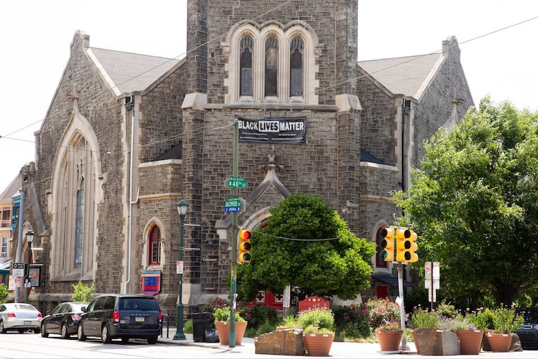 Exterior of the Calvary United Methodist Church, in Philadelphia, Monday, June 25, 2018.