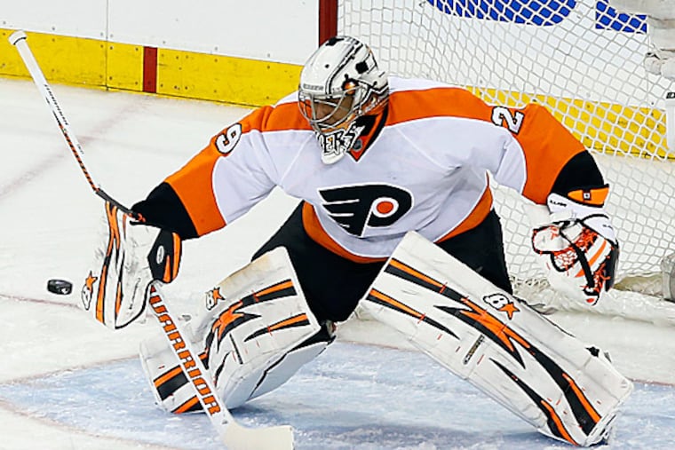 Flyers goalie Ray Emery. (Yong Kim/Staff Photographer)