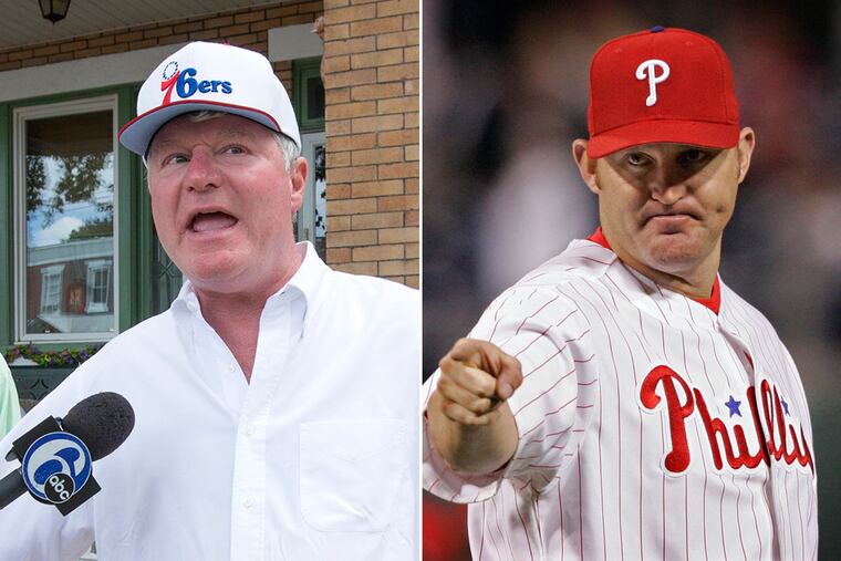 John Dougherty (left) and Jim Thome.