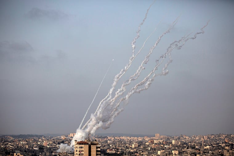 Rockets were launched from the Gaza Strip towards Israel on Monday.