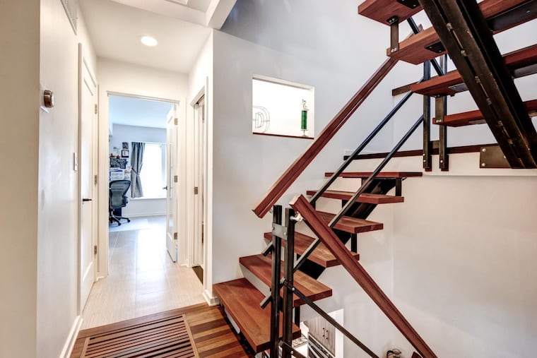 The house features a Brazilian switchback staircase.