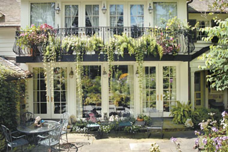 A view from the garden of Bob Butera and Marilyn Sifford (Jonathan Wilson / Inquirer)