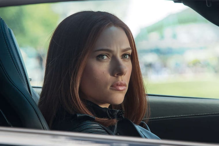 Scarlett Johansson as Black Widow in "Captain America: The Winter Soldier."