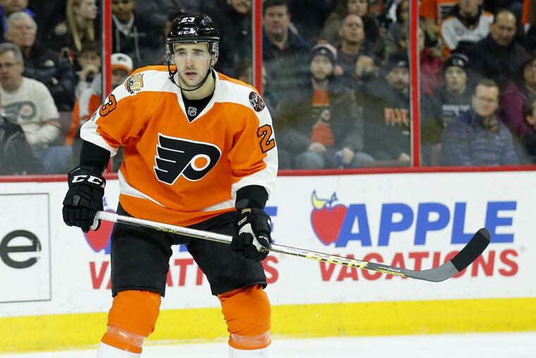 Brandon Manning in a game last season, when he played in a career-high 65 games for the Flyers.
