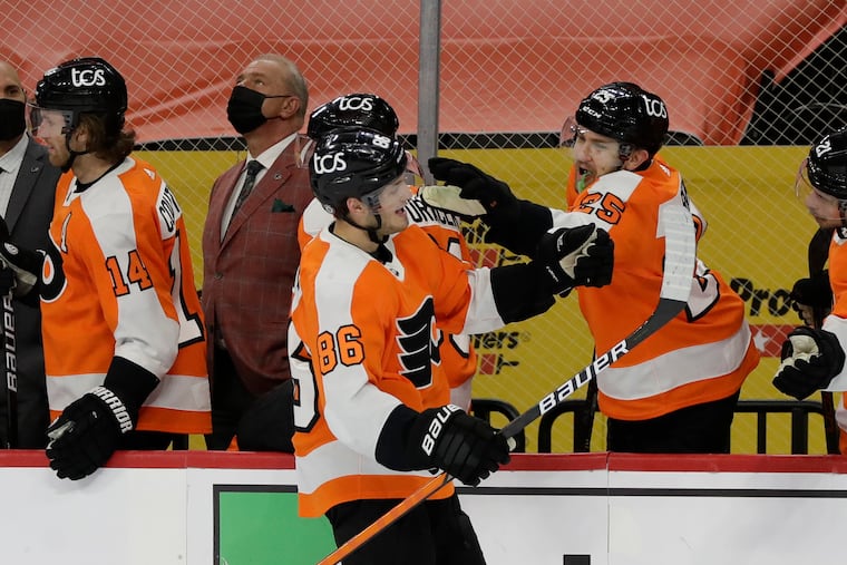 At 21, Joel Farabee became the second-youngest player (behind only Eric Lindros) to ever lead the Flyers in goals.