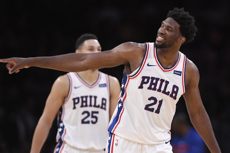Sixers center Joel Embiid, had a career night against the Lakers on Wednesday.
