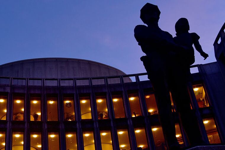 The Philadelphia Police Administration Building, at Eighth and Race Streets