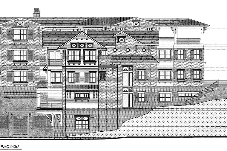Rendering of a 17,684 square foot home being built as a spec house in the dunes in Avalon, at 5745 Dune Drive, by developer Eustace Mita. It will be the largest home in the borough.