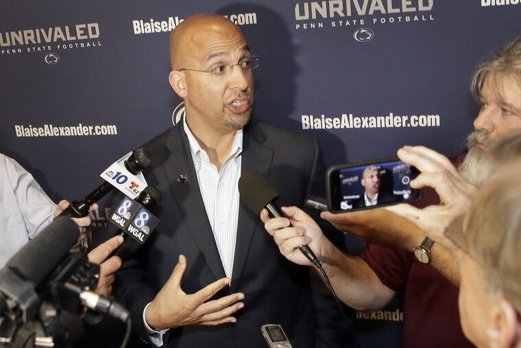 Coach James Franklin's Nittany Lions get a top-10 ranking.