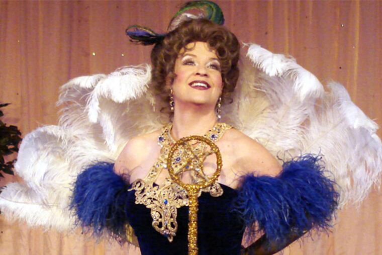 Kathy Halenda plays the title character in "Sophie Tucker: The Last of the Red Hot Mamas" at the Walnut Street Theatre.