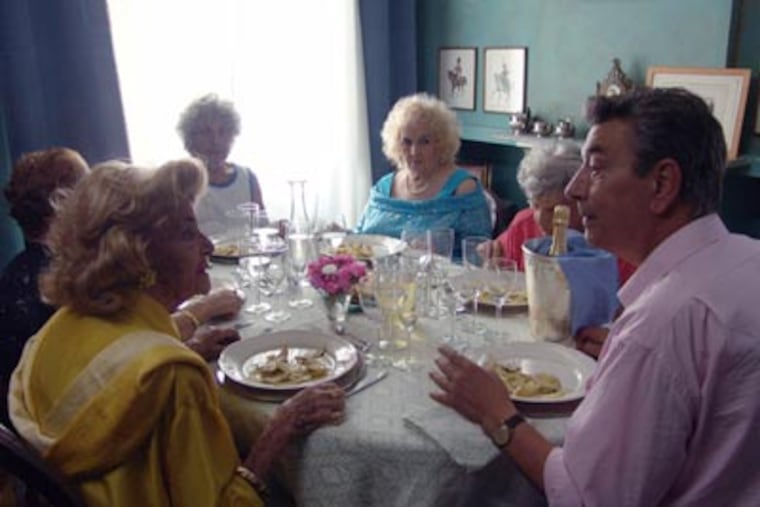A scene from "Mid-August Lunch," a film by Gianni Di Gregorio. (Credit: Zeitgeist Films)