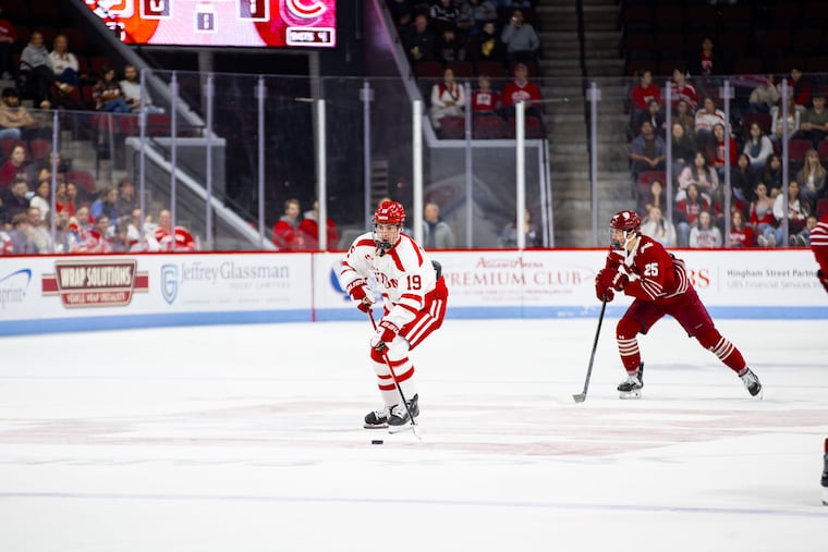 Jack Murtagh, who was a second-round pick of the Flyers this spring, has been an immediate contributor for Boston University.Eliza Nuestro