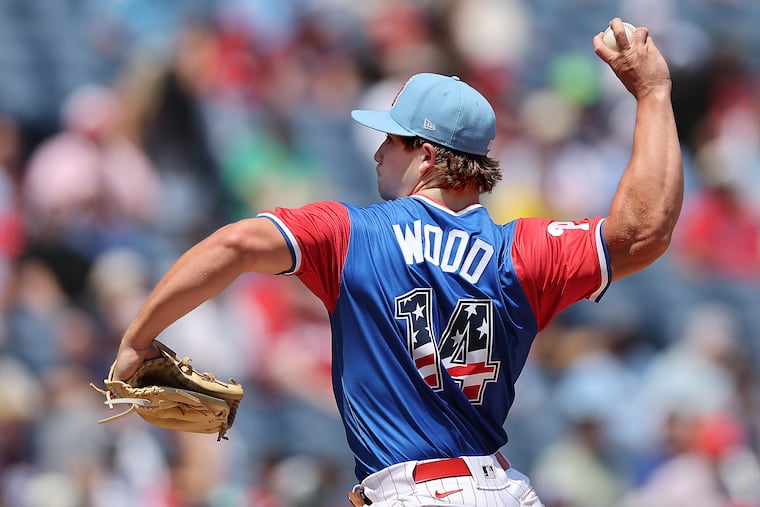 Gage Wood gave up a hit and a run on 11 pitches in one inning of work on Sunday.