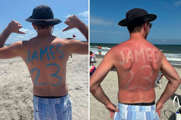 Joey Abel spent no money on his custom LeBron jersey, but made a different type of sacrifice.