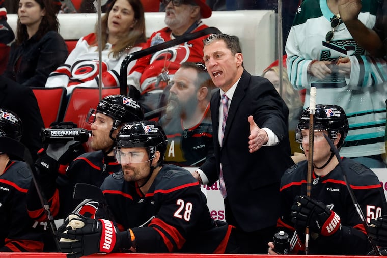 Carolina Hurricanes coach Rod Brind'Amour was a Flyers staple in the 1990s.