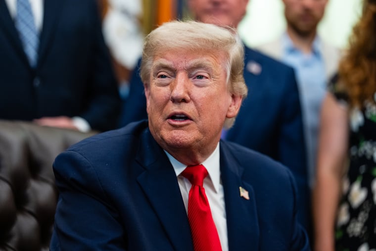 President Donald Trump speaks in the Oval Office of the White House in Washington, on Thursday, June 11, 2026. A joint strike by the United States and Venezuela killed a leader of the Tren de Aragua transnational gang, President Trump and officials in both countries said on Friday, dealing a blow to a syndicate the Trump administration has blamed for an influx of violent crime and illicit drugs.