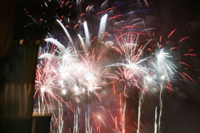 Cancel the fireworks? Chris Satullo says the creed of July 4 should be that no matter what it costs us, America should stand up for human rights. (Elizabeth Robertson / Inquirer)