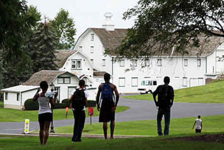 The Milton Hershey School sprawls across roughly 10,000 acres in Hershey, Pa. The school has provided free tuition, room, and board for thousands of children. (Laurence Kesterson / Staff)