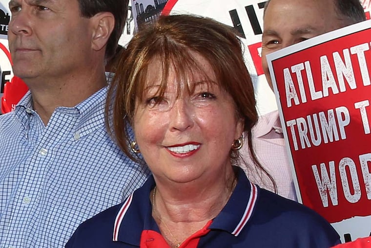 File photo: Local 54 Union workers led by Laurel Brennan (NJ AFL-CIO Official) march down the Boardwalk in Atlantic City, NJ in front of the Taj Mahal on Thursday July 21, 2016