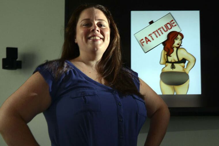 Lindsey Averill, of Boca Raton, Fla., is working with filmmaker Viridiana Lieberman in New York to produce "Fattitude," a documentary to promote acceptance of overweight people. (Mark Randall/Sun Sentinel/MCT)