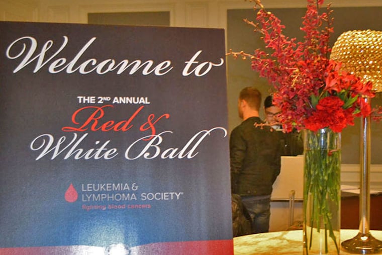Welcome table at the 2015 Red & White Ball for the Leukemia & Lymphoma Society at the Westin Philadelphia Hotel on Saturday, March 21 2015 ( Maggie Henry Corcoran / For the Philadelphia Inquirer )