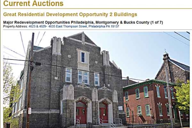 Screen grab from Max Spann site showing property at 4635 East Thompson St., one of the properties auctioned on Wednesday.