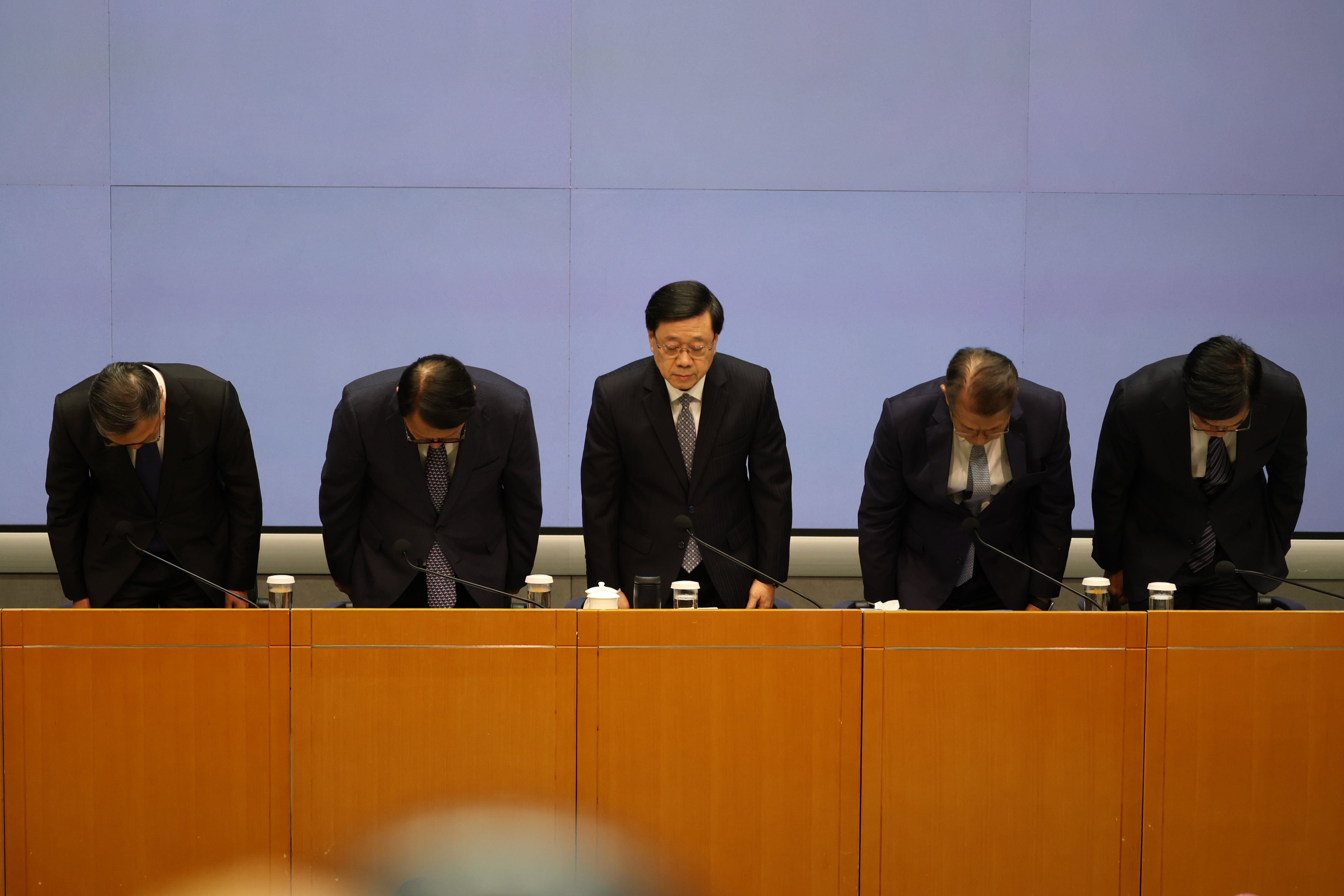 Hong Kong's housing minister resigns after fire investigation finds inadequate oversight
