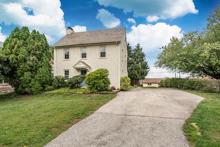 The exterior of Susan Zeager's Norristown home, built in 1923 by architect E. Lane Crawford.