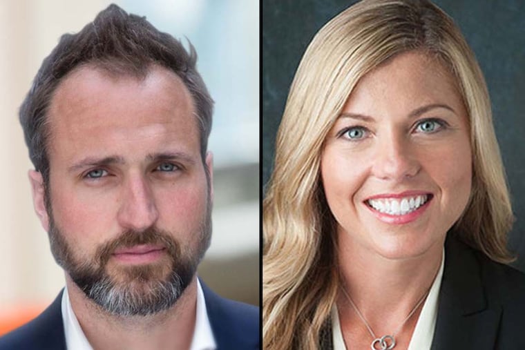 Kevin Washo (left) and Cecilia Loftus.