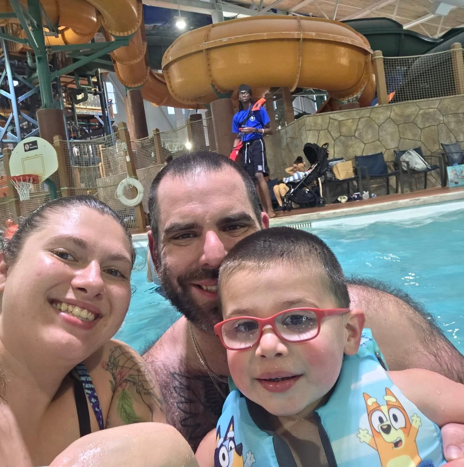 Woman charged with stabbing her 3-year-old son and husband to death at the Great Wolf Lodge in the Poconos