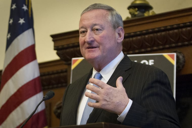 Philadelphia Mayor Kenney JAMES BLOCKER / Staff Photographer