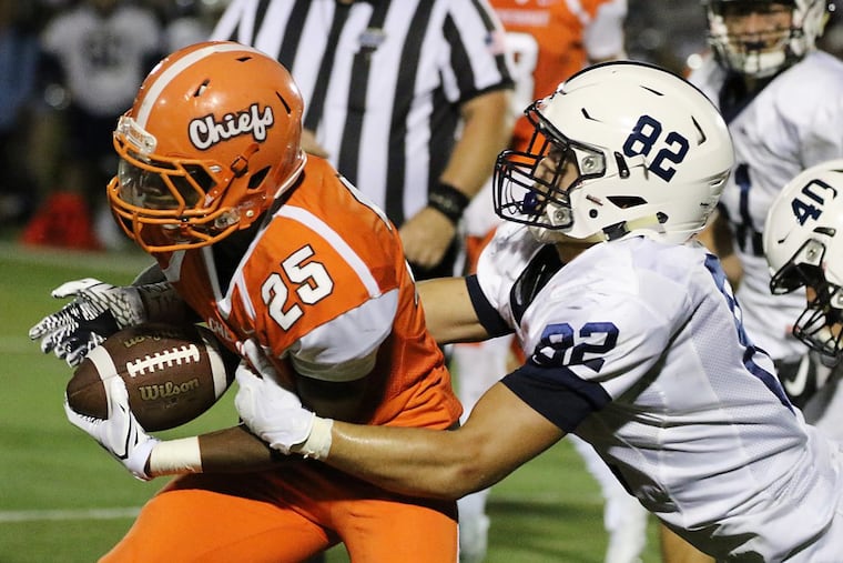 Sophomore running back Elijah Bard (No. 25) and Cherokee meet Hammonton in one of Week 5’s key games.