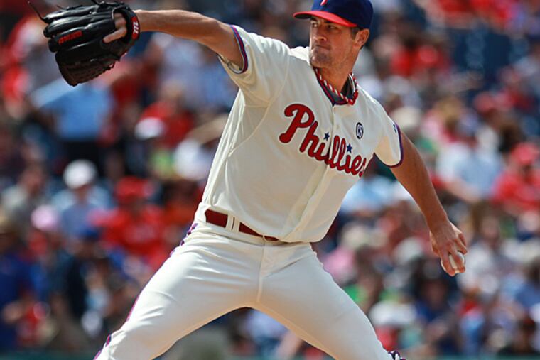 Cole Hamels pitched against the Giants at Citizens Bank Park on Thursday, July 24, 2014. (Michael Bryant/Staff Photographer)