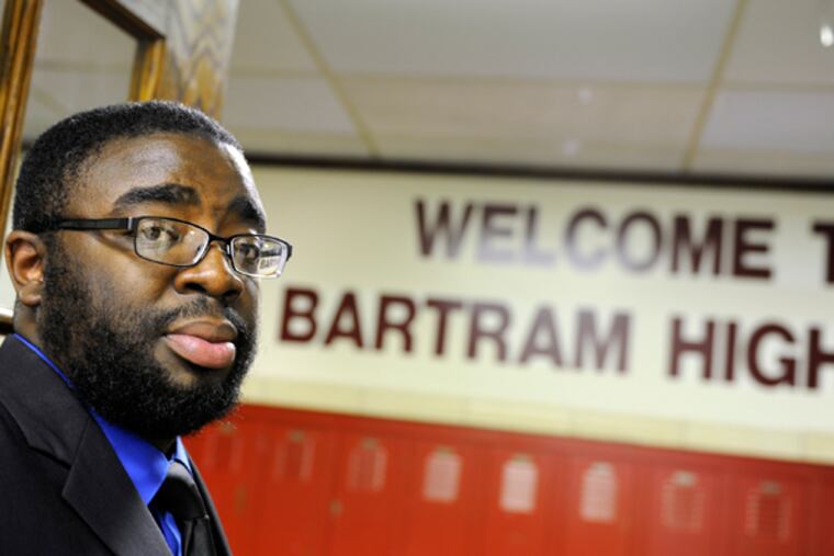 Abdul Mubdi Muhammad went from a bad New York high school to a top suburban one as a child. Now he’s taking on one known for violence. (Tom Gralish / Staff Photographer)