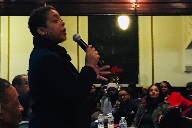 Councilwoman Cindy Bass at a forum on safe injection sites on Friday, February 9, 2017.
