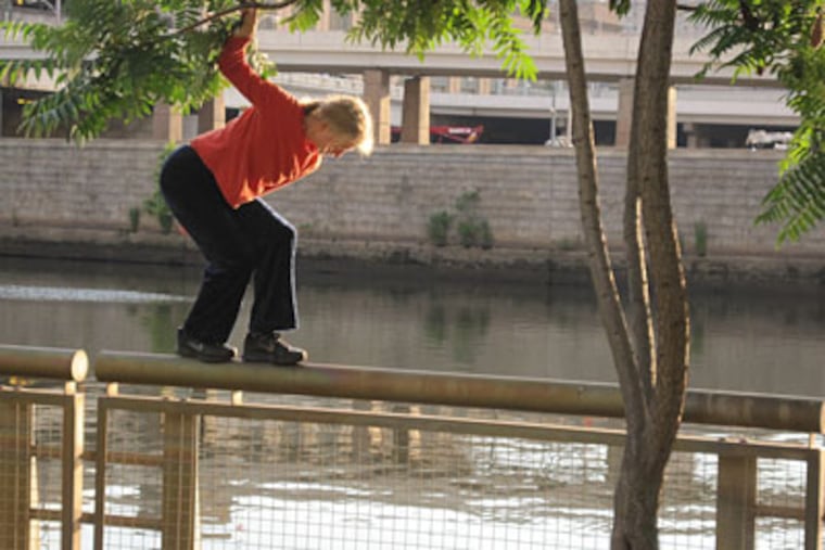 Dancer and choreographer Leah Stein, performing last year at Art in the Open. She and her troupe will be back. (Photo / MICHAEL BARTMANN)